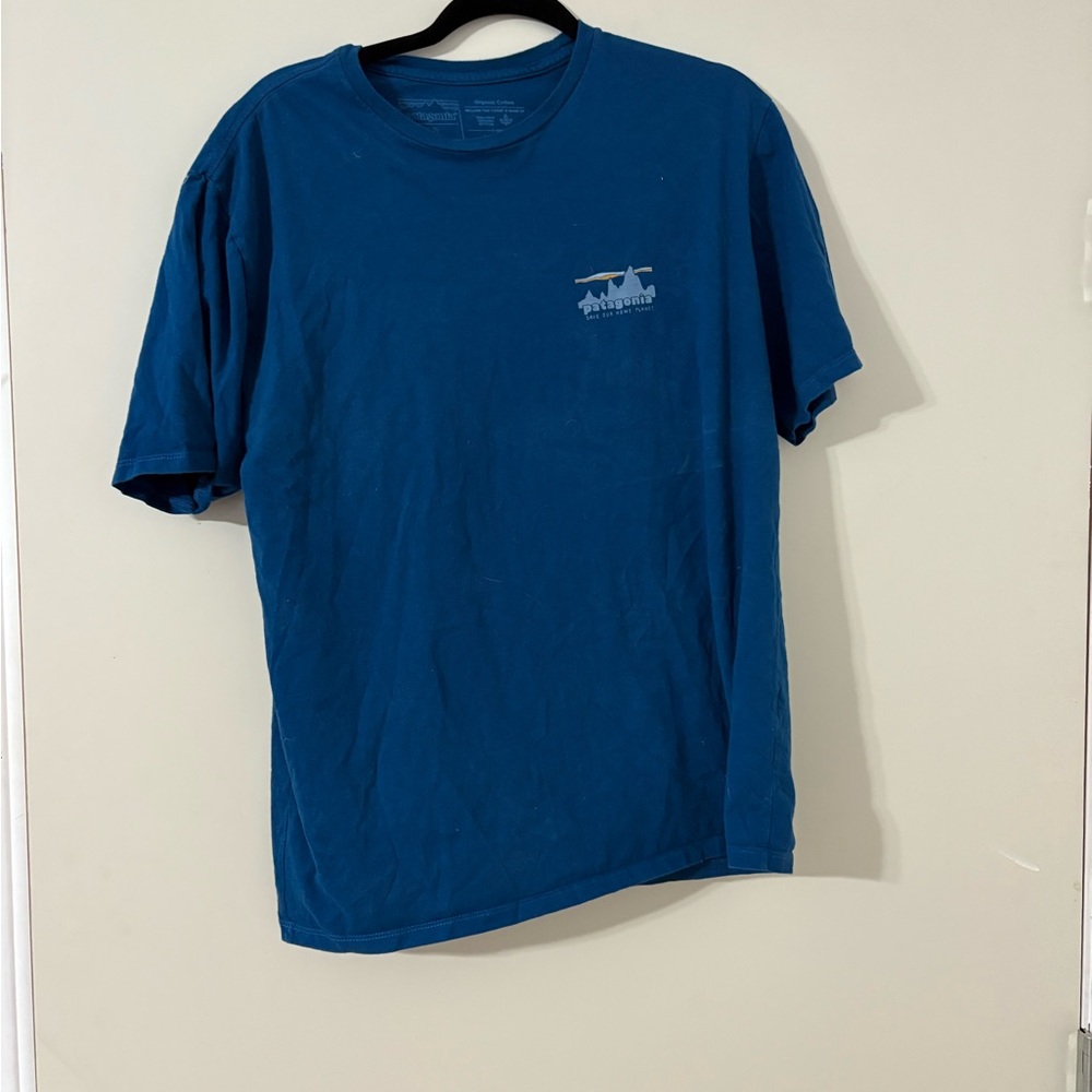 Patagonia Deep Blue Short Sleeve Tee